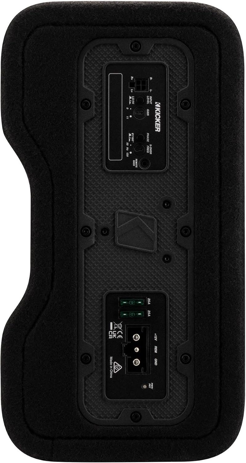 KICKER 53PL7TDF12 12" L7TDF Powered Subwoofer + 46CK8 Amplifier Wiring Kit Bundle