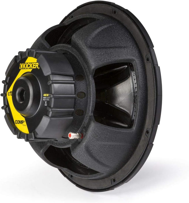 43C124 KICKER 12" Comp Subwoofer Sub 150W RMS 4 Ohm SVC