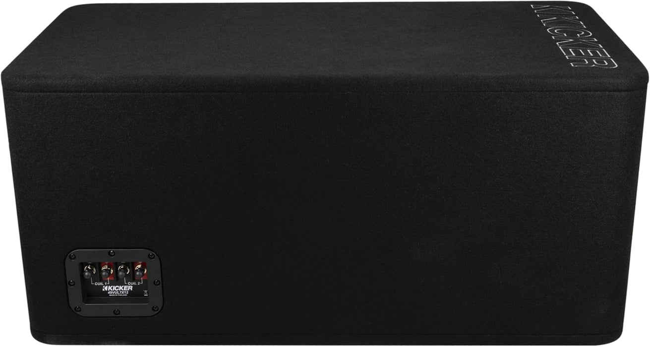 49VUL7X12 KICKER Solo-X 12" L7X Single Subwoofer Unloaded Enclosure Ported Box