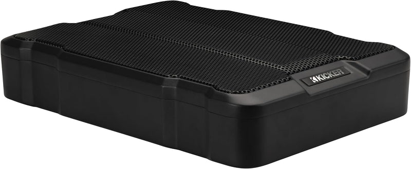 51HS12 KICKER Hideaway Series 12" Powered Subwoofer Compact Enclosure Wiring Harness & Bass Control Knob Included