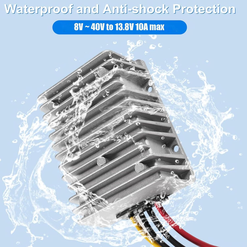 2532-12 AEDIKO DC 8V/40V to 13.8V 10A 138W Waterproof Voltage Reducer Converter