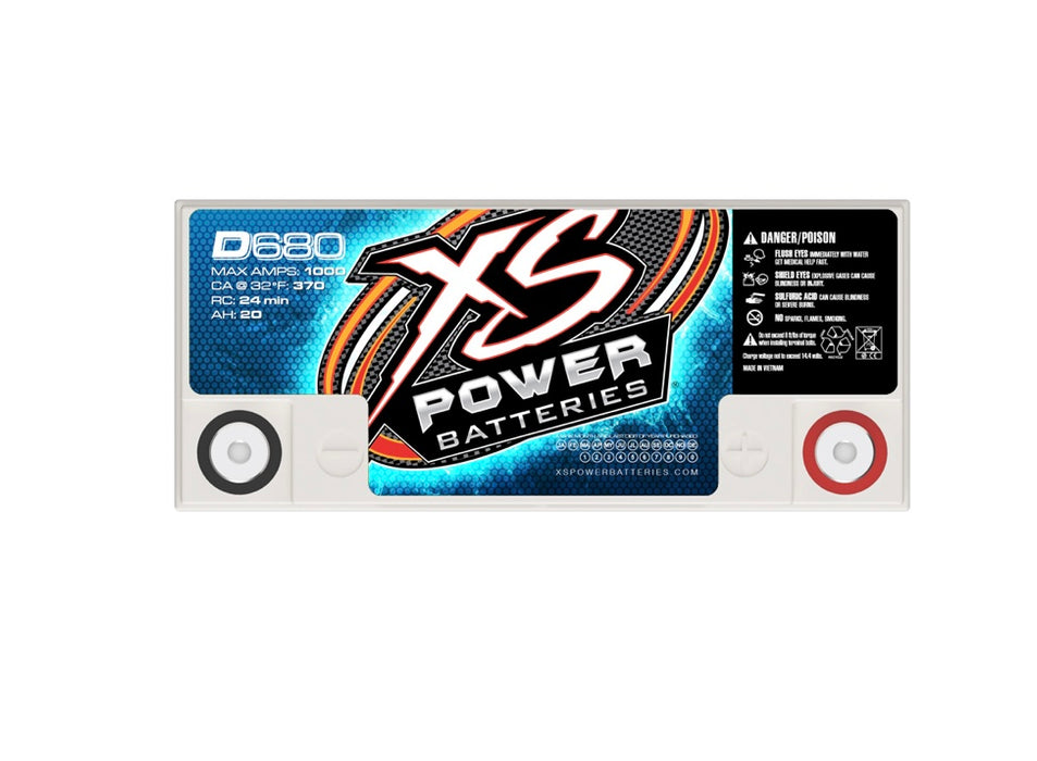 D680 XS Power Battery 12V AGM D Series Up To 1000W