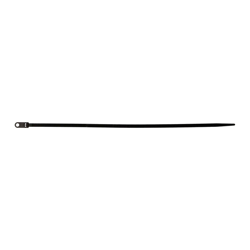 BMCT11 METRA 11" Black Cable Tie w/ Mounting Hole - 100 Pack