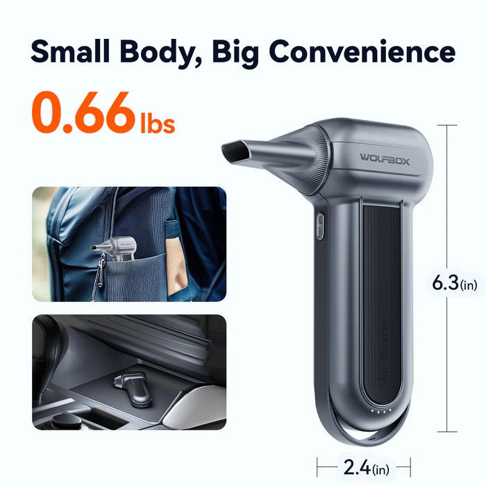 Super-Power-Turbofan-1 Wolfbox Compressed Air Duster - Super Power Electric Air Duster 150,000 RPM 185MPH 70CFM 6000mAh USB-C Rechargeable
