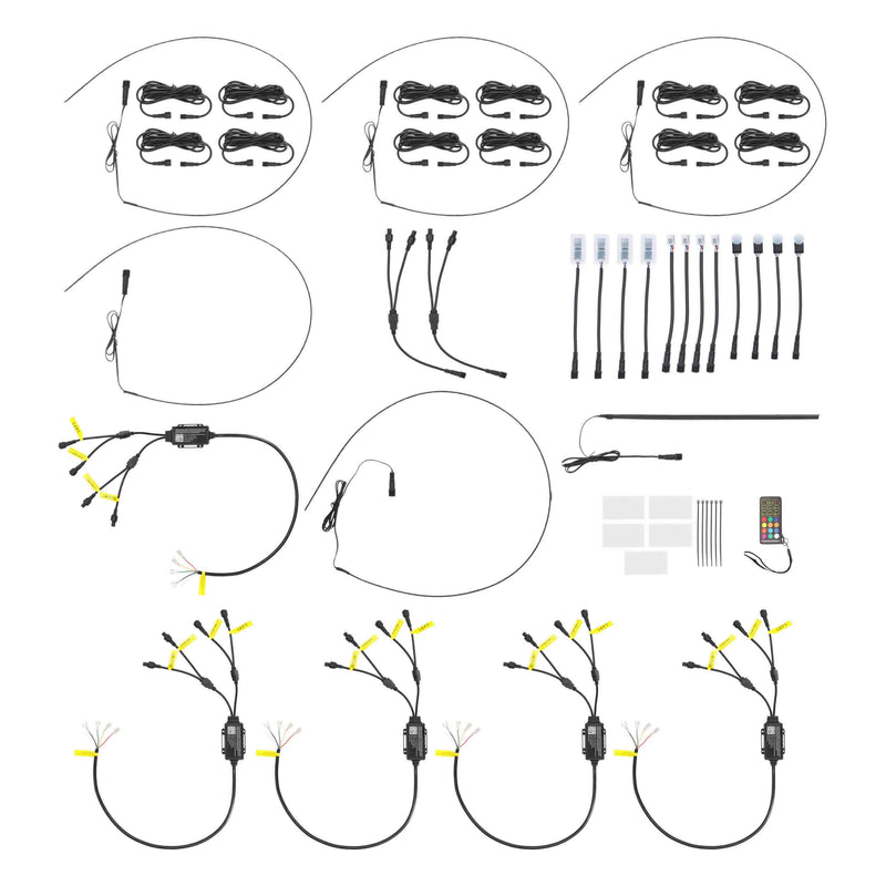 HE-AMB-CAR Metra Heise Multi-Color LED Chasing Interior Ambient Lighting Kit