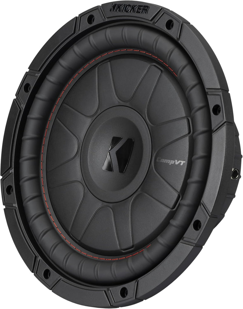 52CVT102 KICKER 10" CompVT CVT Thin Profile Subwoofer Sub 350W RMS 2 Ohm SVC