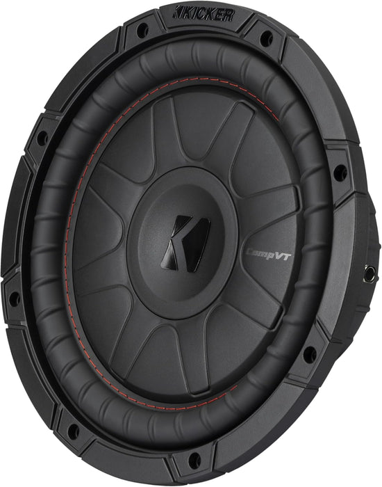 52CVT104 KICKER 10" CompVT CVT Thin Profile Subwoofer Sub 350W RMS 4 Ohm SVC