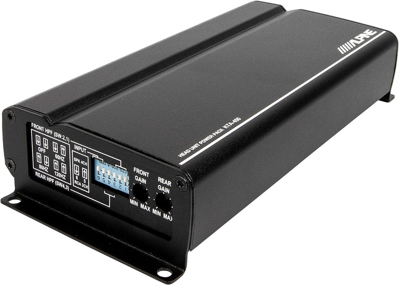 KTA-450 Alpine 4-Channel Power Pack Amplifier 45W RMS x 4, at 2 Or 4 Ohms PowerStack