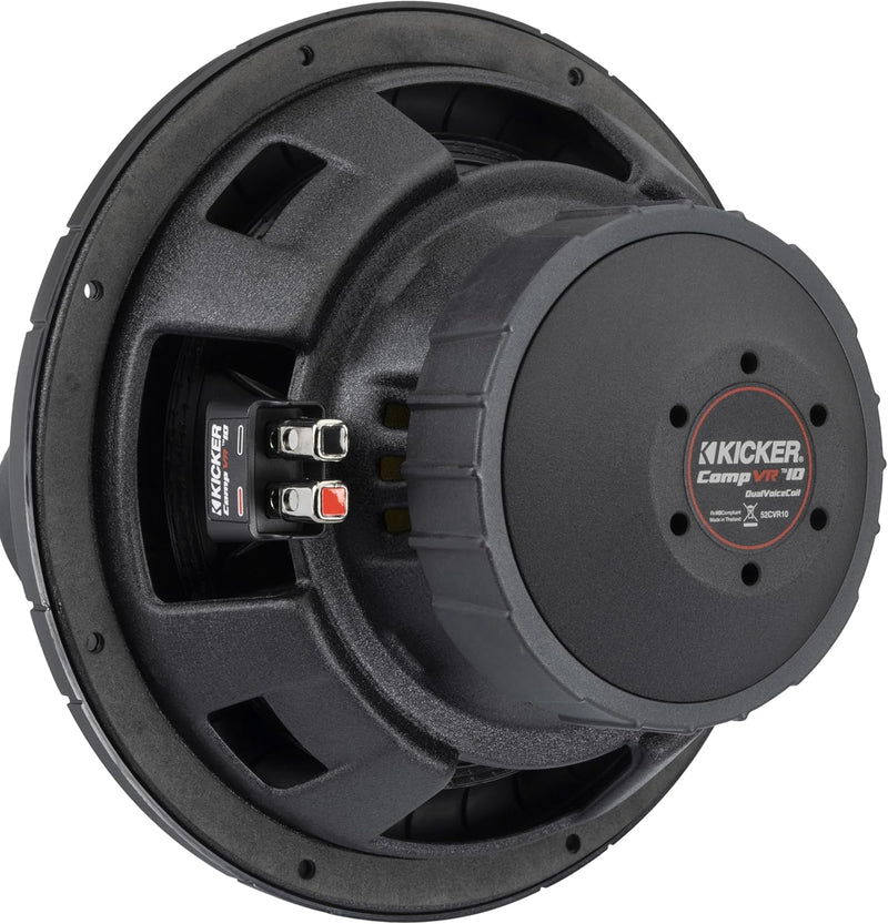 52CVR104 KICKER 10" CompVR Subwoofer Sub 375W RMS 4 Ohm DVC
