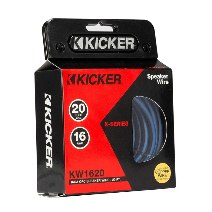 46KW1620 KICKER K-Series 16 Gauge OFC Speaker Wire 20ft 16GA