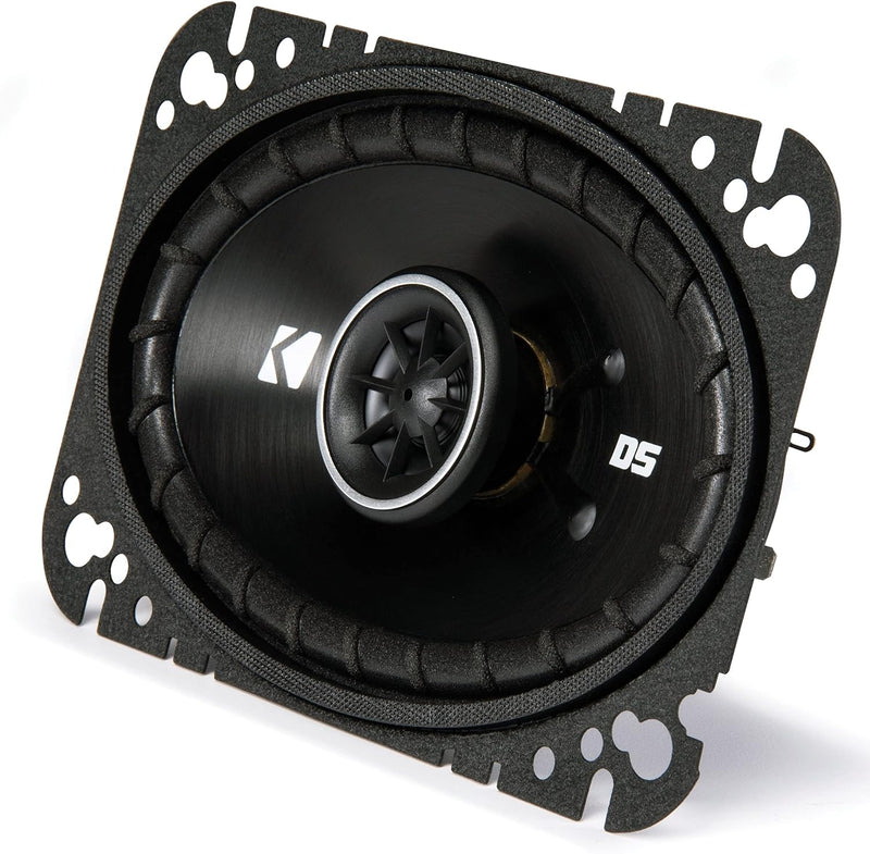 43DSC4604 KICKER DS Series 4x6" Coaxial 2 Way Speakers Factory Upgrade 30W RMS 120W Peak 4 Ohm Car Audio (Pair)