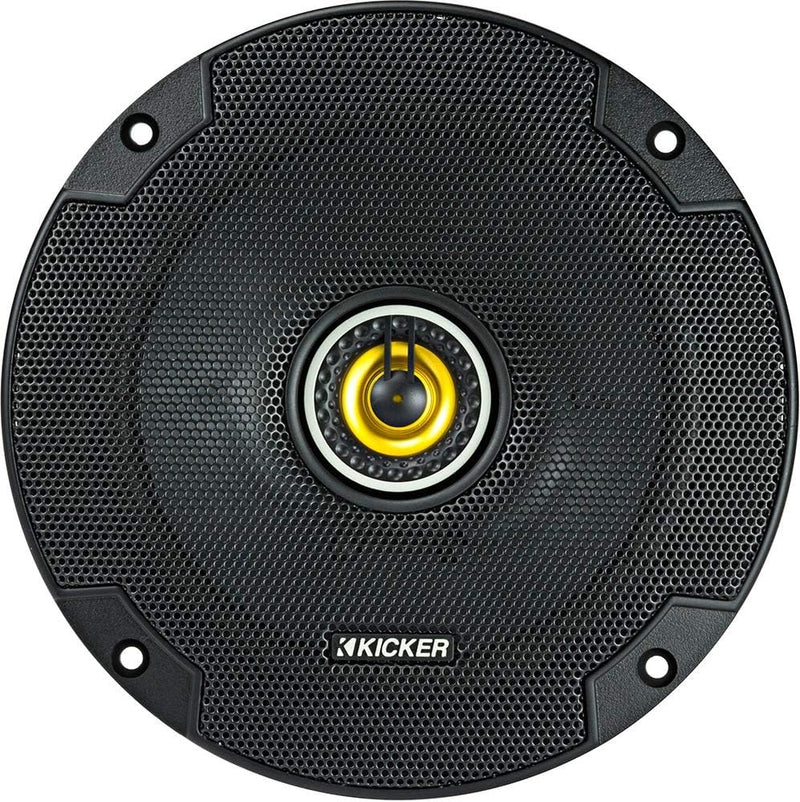 KICKER CS Series 6.5" 2-Way Coaxial Car 4 Speaker Bundle – 46CSC654 (2 Pairs) – 100W RMS / 300W Peak 4-Ohm w/KICKER Koozie