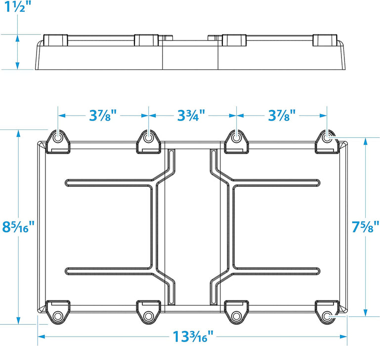 50-22011 Seachoice Group 29/31 Battery Tray w/ Hold Down Strap