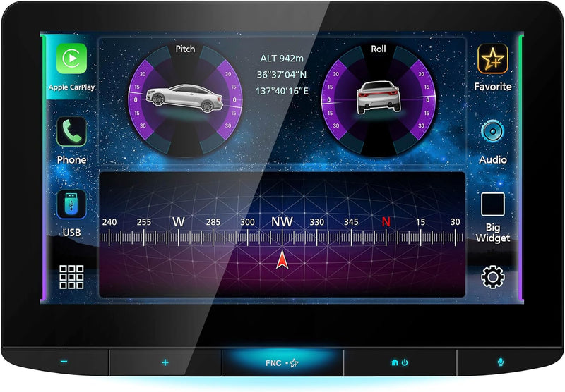 KW-Z1000AW JVC 10.1" Direct Replacement Touchscreen HD Display Digital Multimedia Receiver Head Unit with Wireless CarPlay & Android Auto, HDMI, AM/FM, Bluetooth, USB, iDatalink Maestro APX, SiriusXM Ready, Car Radio