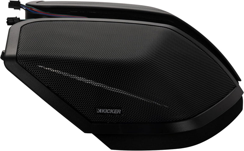52HDBX14 KICKER Saddlebag Lid Speaker Install Cut-in Kit with RGB LED Lighting for 2014-2023 Harley Davidson Touring Motorcycles