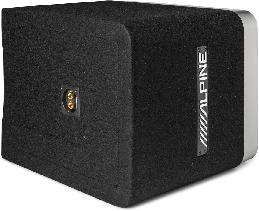 R2-SB10V Alpine Halo R-Series 10" Subwoofer Sub Single Loaded Ported Enclosure 750W RMS 2 Ohm Linkable