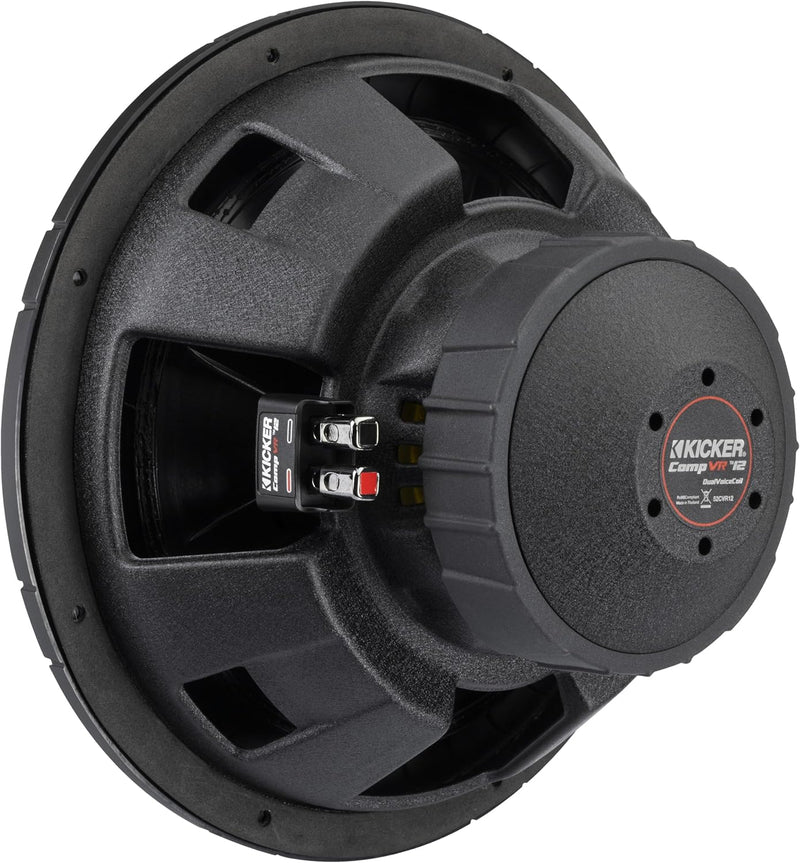52CVR124 KICKER 12" CompVR Subwoofer Sub 450W RMS 4 Ohm DVC