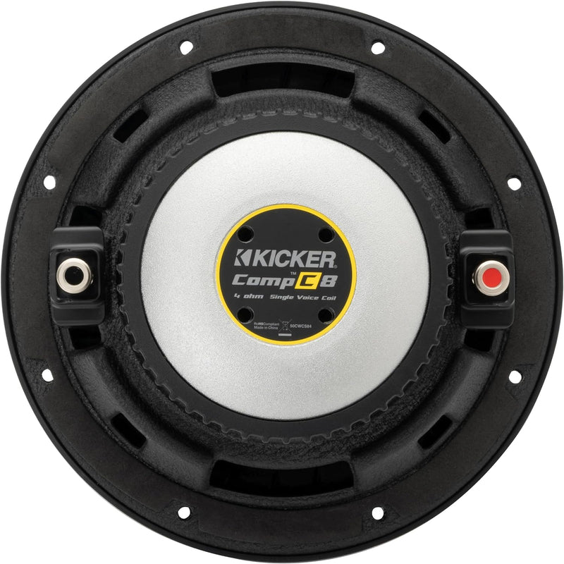 50CWCS84 KICKER 8" CompC Subwoofer Sub 200W RMS 4 Ohm SVC