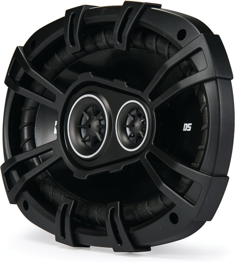 43DSC69304 KICKER DS Series 6x9" Coaxial 3 Way Speakers Factory Upgrade 90W RMS 360W Peak 4 Ohm Car Audio (Pair)