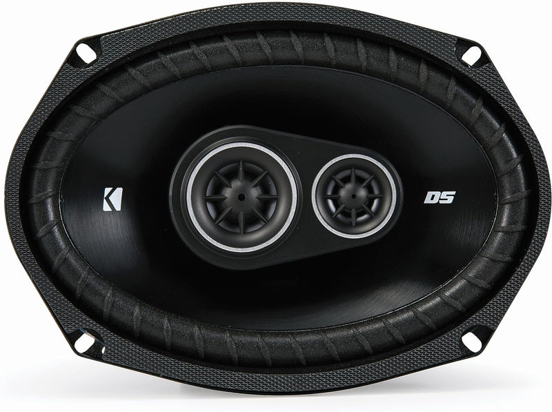 43DSC69304 KICKER DS Series 6x9" Coaxial 3 Way Speakers Factory Upgrade 90W RMS 360W Peak 4 Ohm Car Audio (Pair)