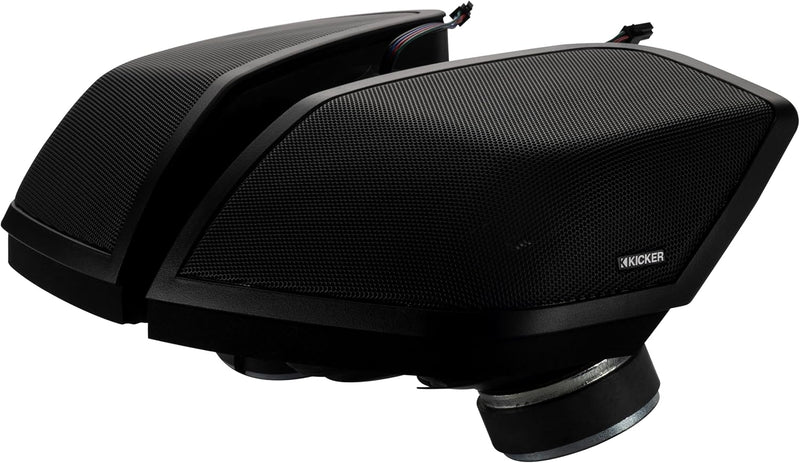 52HDBX1469 KICKER Saddlebag Lid Speaker Install Cut-in Kit with PS-6x9 Speakers Included RGB LED Lighting for 2014-2023 Harley Davidson Touring Motorcycles