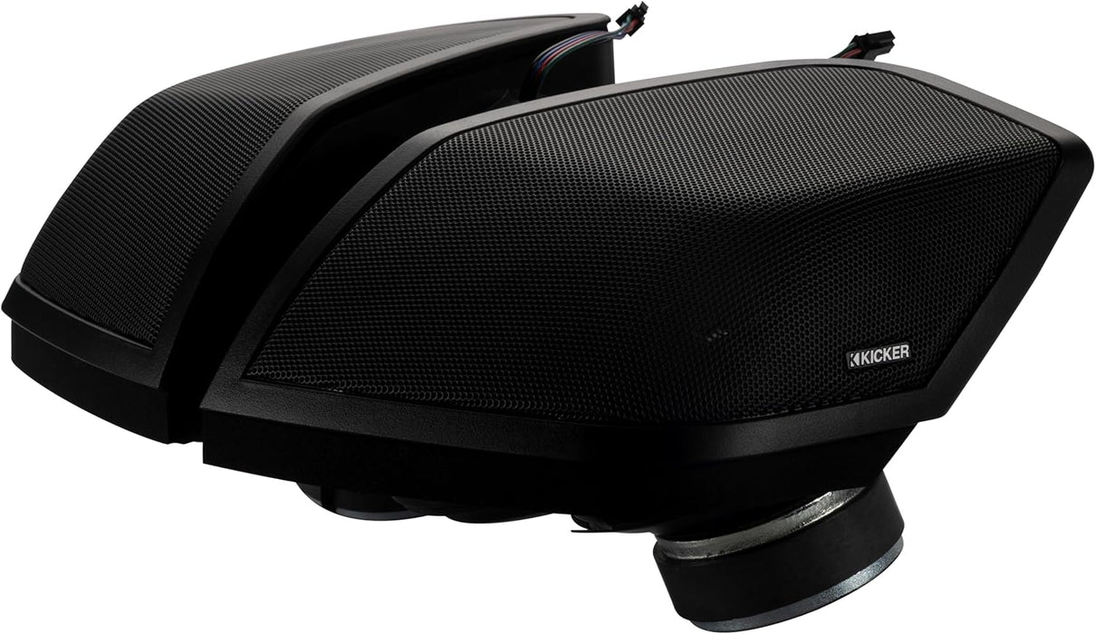 52HDBX1469 KICKER Saddlebag Lid Speaker Install Cut-in Kit with PS-6x9 Speakers Included RGB LED Lighting for 2014-2023 Harley Davidson Touring Motorcycles