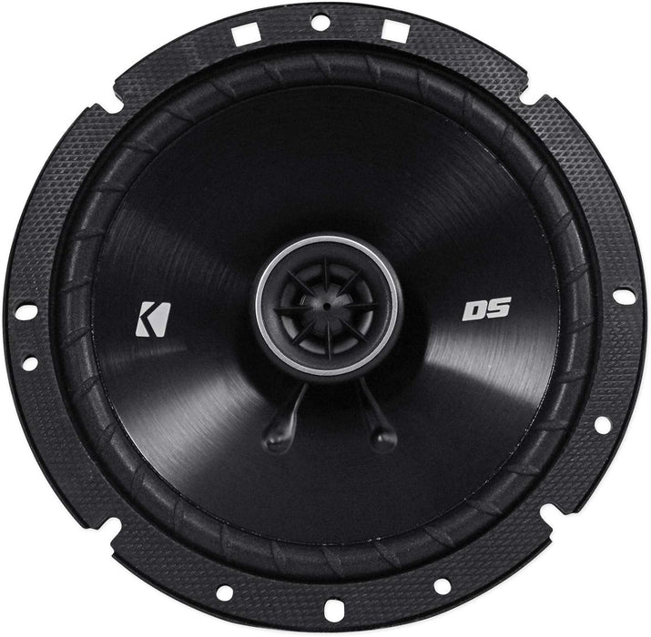 43DSC6704 KICKER DS Series 6.75" 6 3/4" Coaxial 2 Way Speakers Factory Upgrade 60W RMS 240W Peak 4 Ohm Car Audio (Pair)