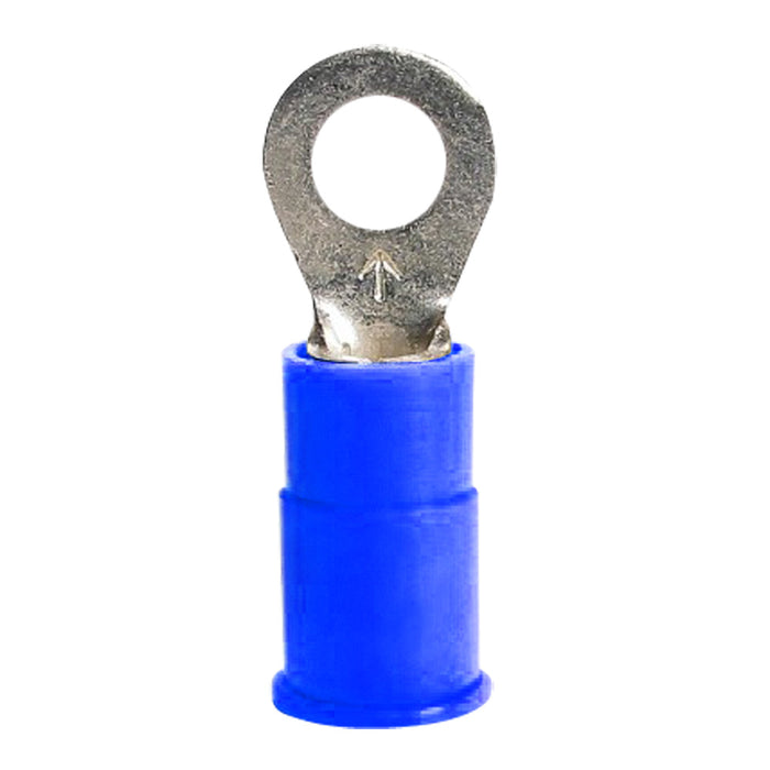 BVRT38 METRA Blue Vinyl 3/8" Ring Terminal for 16-14 Gauge Wire (Each)