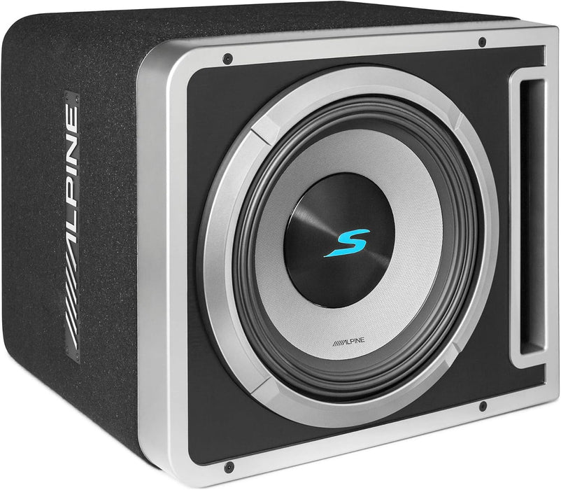 S2-SB12V Alpine Halo S-Series 12" Subwoofer Sub Single Loaded Ported Enclosure 600W RMS 2 Ohm Linkable