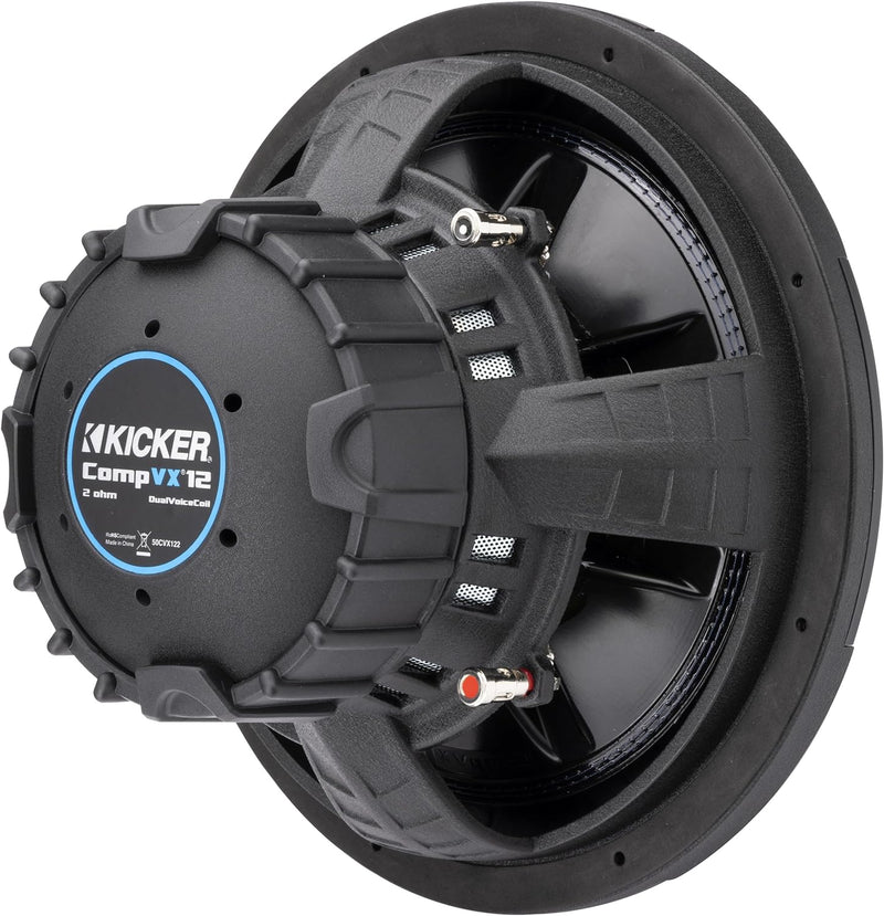 50CVX124 KICKER 12" CompVX Subwoofer Sub 750W RMS 4 Ohm DVC