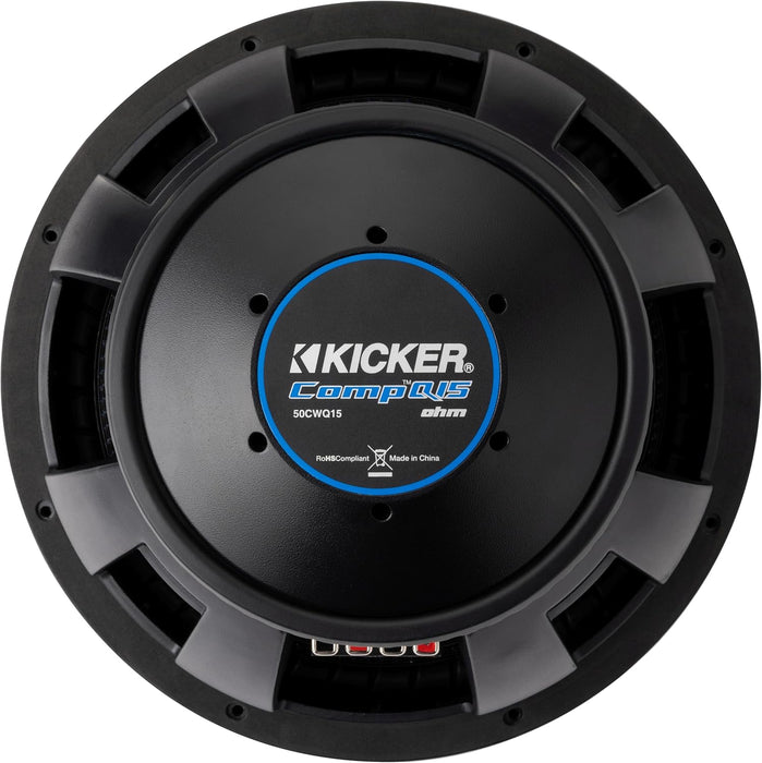 51CWQ152 KICKER 15" CompQ Q-Class Subwoofer Sub 1200W RMS 2 Ohm DVC