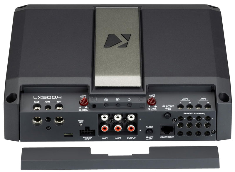 51LX5004 KICKER LX-Series 500.4 Premium 4-Channel Car Audio Amplifier 125Wx4 4 Ohm, 225Wx4 2 Ohm