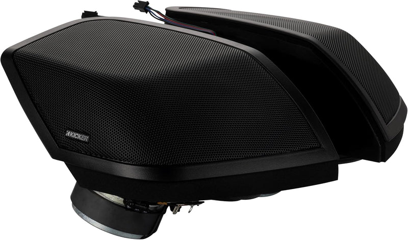 52HDBX1469 KICKER Saddlebag Lid Speaker Install Cut-in Kit with PS-6x9 Speakers Included RGB LED Lighting for 2014-2023 Harley Davidson Touring Motorcycles