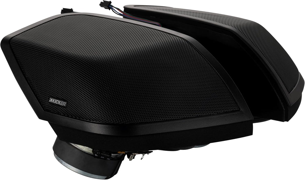 52HDBX1469 KICKER Saddlebag Lid Speaker Install Cut-in Kit with PS-6x9 Speakers Included RGB LED Lighting for 2014-2023 Harley Davidson Touring Motorcycles