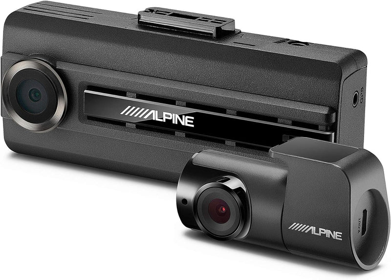 DVR-C310R Alpine Premium 1080P Dash Camera Bundle (Front & Rear) with Impact Recording