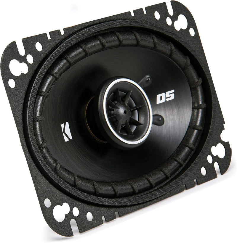 43DSC4604 KICKER DS Series 4x6" Coaxial 2 Way Speakers Factory Upgrade 30W RMS 120W Peak 4 Ohm Car Audio (Pair)