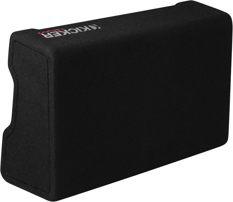 52CVTDF102 KICKER 10" CompVT Subwoofer Single Loaded Down Firing Enclosure 350W RMS 2 Ohm