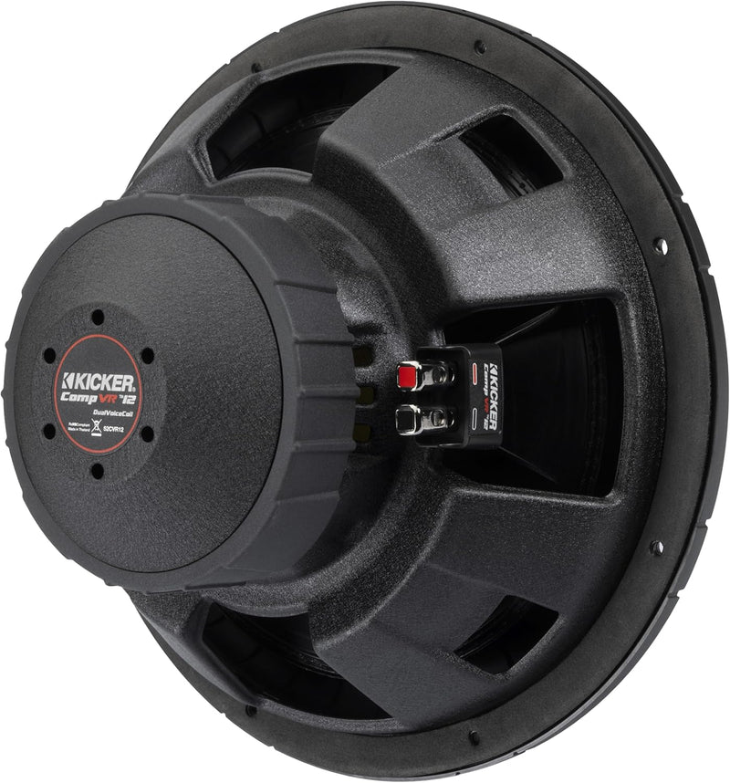 52CVR124 KICKER 12" CompVR Subwoofer Sub 450W RMS 4 Ohm DVC