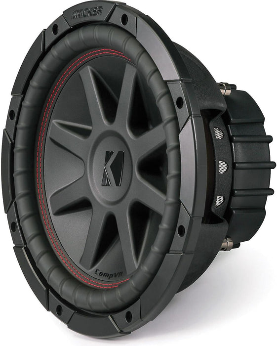 43CVR102 KICKER 10" CompVR Subwoofer Sub 350W RMS 2 Ohm DVC