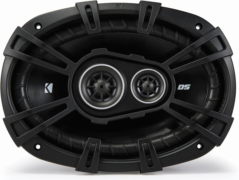 43DSC69304 KICKER DS Series 6x9" Coaxial 3 Way Speakers Factory Upgrade 90W RMS 360W Peak 4 Ohm Car Audio (Pair)