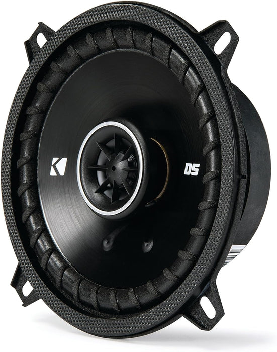 43DSC504 KICKER DS Series 5.25" 5 1/4" Coaxial 2 Way Speakers Factory Upgrade 50W RMS 200W Peak 4 Ohm Car Audio (Pair)
