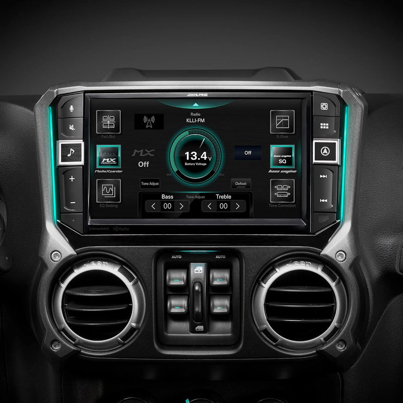 i509-WRA-JK Alpine 9" HD Digital Multimedia Receiver Touchscreen Hi-Res Audio Head Unit for Jeep Wrangler JK 2011-2018