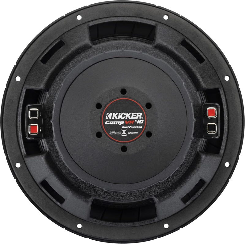 52CVR104 KICKER 10" CompVR Subwoofer Sub 375W RMS 4 Ohm DVC