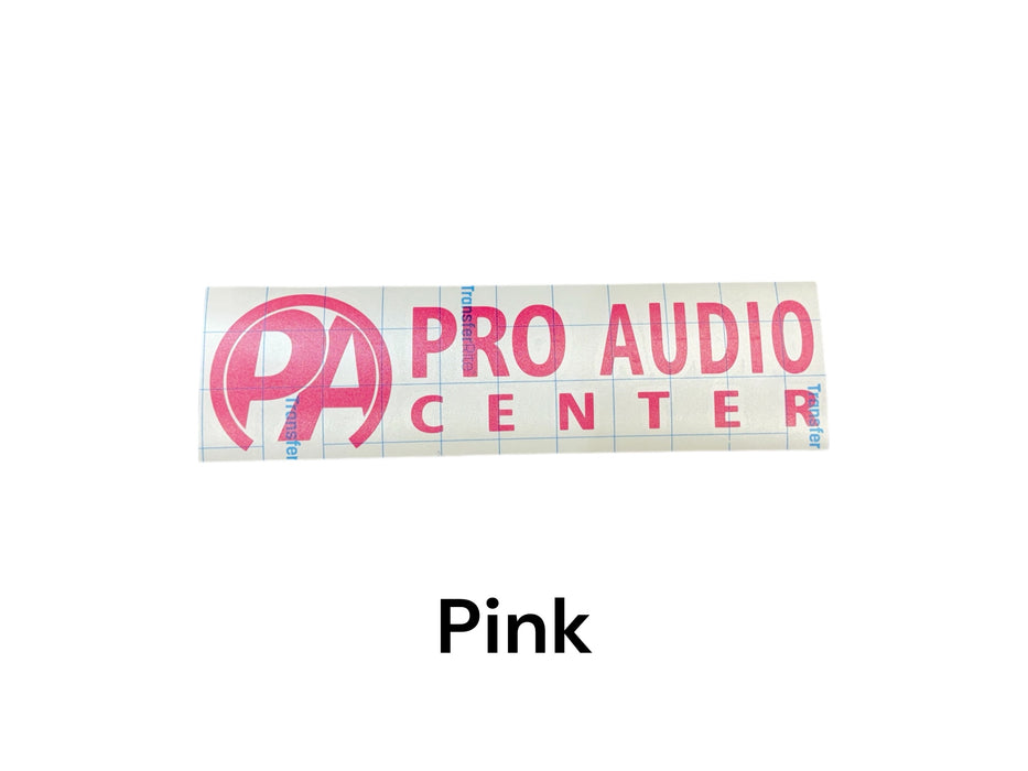 Pro Audio Center Vinyl Cut Sticker 10" Horizontal PAC Logo