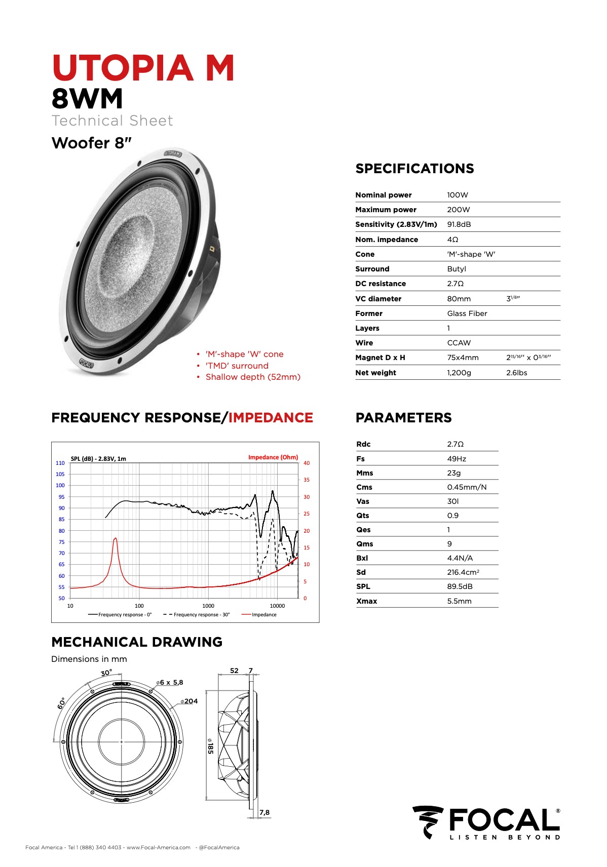 8 WM Focal Utopia M 8