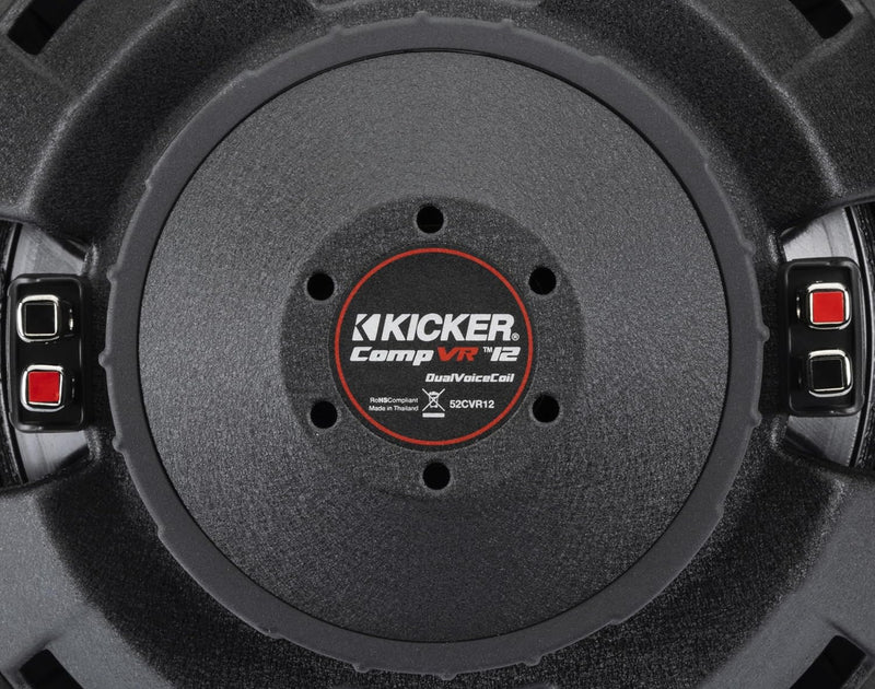 52CVR124 KICKER 12" CompVR Subwoofer Sub 450W RMS 4 Ohm DVC