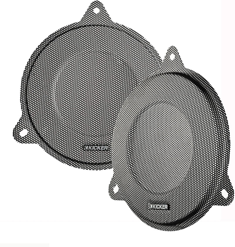 45HDSG KICKER "Bat-Wing" Fairing Speaker Grilles compatible with Harley Davidson Motorcycles