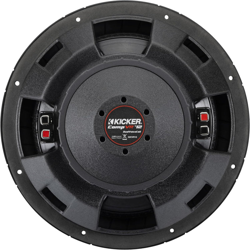 52CVR124 KICKER 12" CompVR Subwoofer Sub 450W RMS 4 Ohm DVC