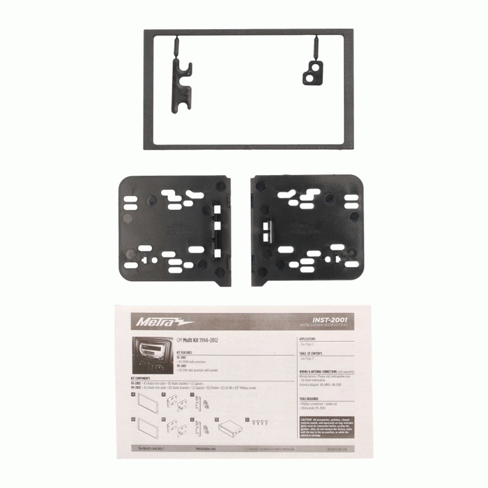 95-2001 METRA Double-Din Dash Kit GM Multi-Kit 1994-2012