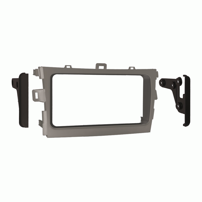 Metra 95-7877S Silver Double Din Dash Kit – With Wire Harness & Antenna Adapter